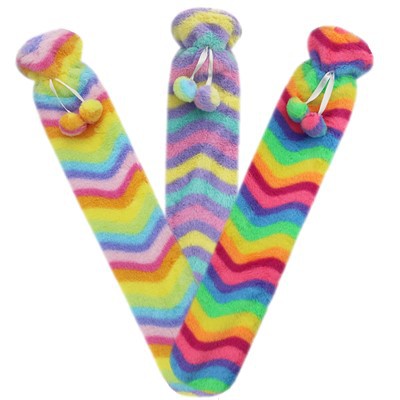 Gorchudd ffwr Faux Potel Dwr Poeth Hir